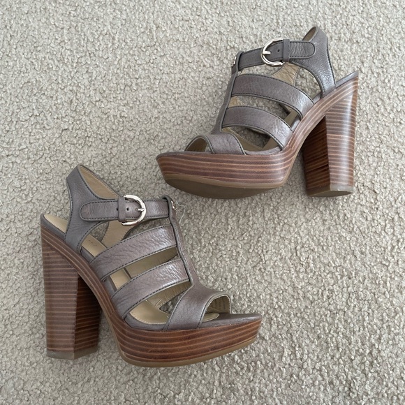 Coach Catarina Pebble Grain Platform Heel - Picture 1 of 9